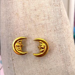Gold Moon Earings! 🌙